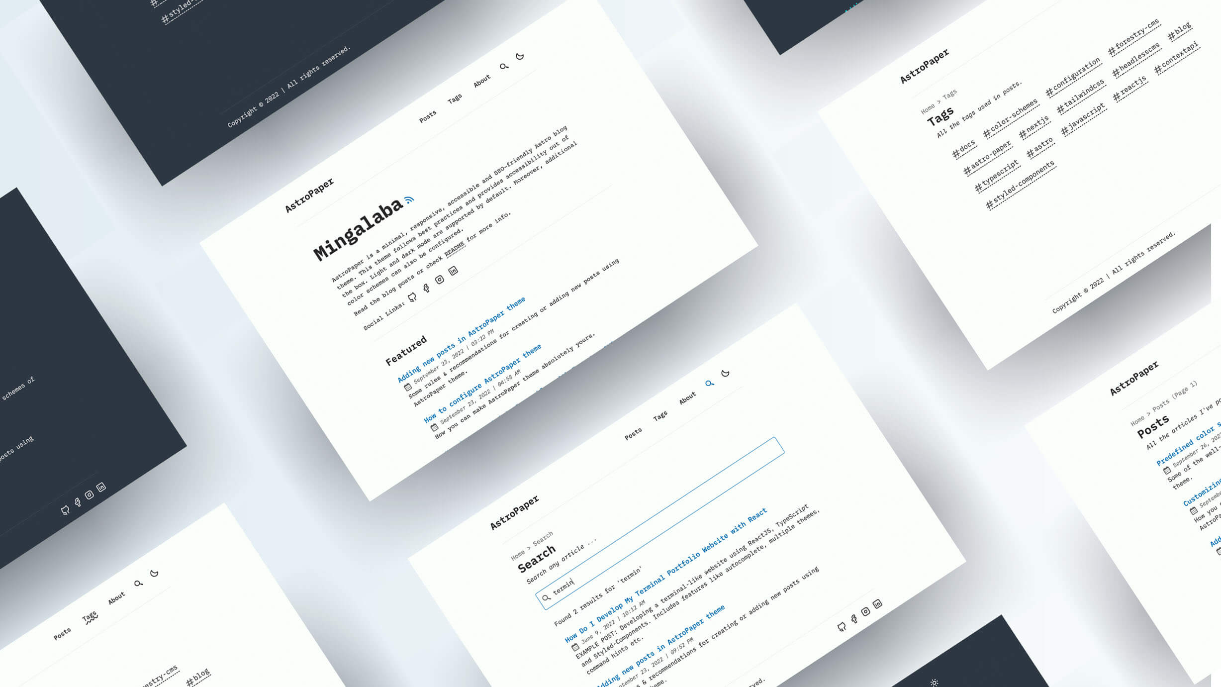 AstroPaper 示例图